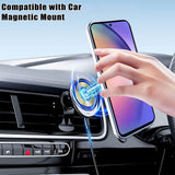 EIDERWOOD Fleksibelt Plastik Cover m. Kickstand - Samsung Galaxy A16 (4G/5G) - MagSafe Kompatibel - Gennemsigtig/Lilla