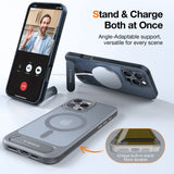 Torras iPhone 16 Pro Hybrid Bakdeksel m. Ståfunksjon - MagSafe-kompatibel - Svart