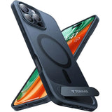 Torras iPhone 16 Pro Hybrid Bakdeksel m. Ståfunksjon - MagSafe-kompatibel - Svart