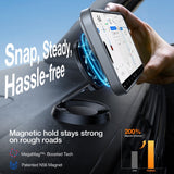 Torras iPhone 16 Pro Hybrid Bakdeksel m. Ståfunksjon - MagSafe-kompatibel - Grå