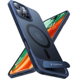 Torras iPhone 16 Pro Hybrid Bakdeksel m. Ståfunksjon - MagSafe-kompatibel - Blå