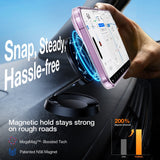 Torras iPhone 16 Hybrid Bakdeksel m. Stativfunksjon - MagSafe-kompatibel - Gjennomsiktig