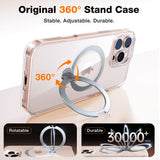 Torras iPhone 16 Pro Max Hybrid Plastic Bakdeksel m. Stativfunksjon - MagSafe-kompatibel - Gjennomsiktig