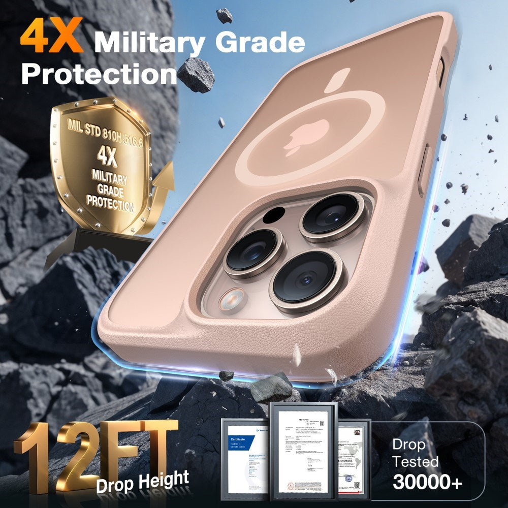 iPhone 16 Pro Torras Hybrid Bakdeksel - MagSafe-kompatibel - Desert Gold