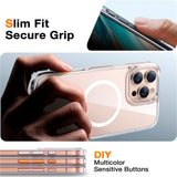 Torras iPhone 16 Pro Max fleksibelt plastdeksel - MagSafe-kompatibelt - Gjennomsiktig