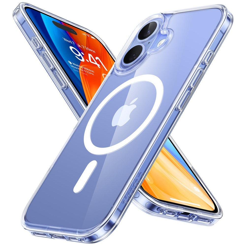 Torras iPhone 16 fleksibelt plastdeksel - MagSafe-kompatibelt - Gjennomsiktig