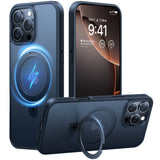 TORRAS Guardian Ostand Series iPhone 16 Pro Max deksel med MagSafe og Kickstand - Svart