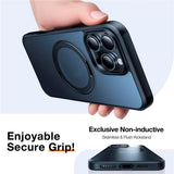 TORRAS - iPhone 16 Pro - Plastik Cover m. Kickstand Ring - MagSafe Kompatibel - Sort