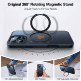 TORRAS - iPhone 16 Pro - Plastik Cover m. Kickstand Ring - MagSafe Kompatibel - Sort