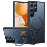 Samsung Galaxy S24 Ultra - TORRAS Hybrid Deksel m. Roterende støtteben - MagSafe-kompatibel - Svart