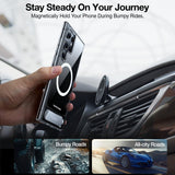 Samsung Galaxy S24 Ultra - TORRAS Hybrid Deksel m. Stativ - MagSafe-kompatibel - Gjennomsiktig