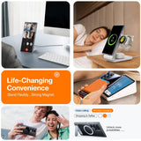 Samsung Galaxy S24 Ultra - TORRAS Hybrid Deksel m. Stativ - MagSafe-kompatibel - Gjennomsiktig