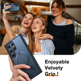 TORRAS Guardian Ostand Series Samsung Galaxy S24 Ultra Cover med Kickstand - MagSafe-kompatibel - Svart