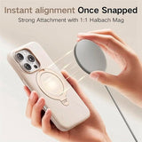 iPhone 16 Pro - TORRAS fleksibelt plastdeksel m. Ring Stativ - Beige