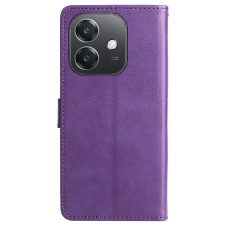 Oppo A60 / A40m / A40 - EIDERWOOD Faux Leather Flip Cover m. Stropp - Lilla
