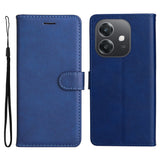 Oppo A60 / A40m / A40 - EIDERWOOD Faux Leather Flip Cover m. Stropp - Blå