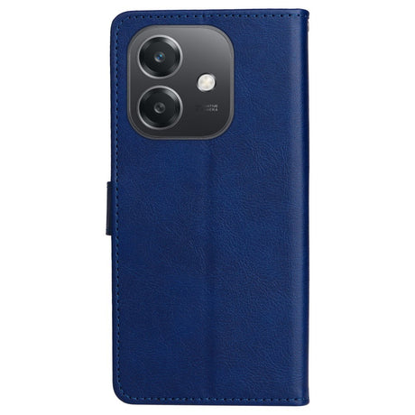 Oppo A60 / A40m / A40 - EIDERWOOD Faux Leather Flip Cover m. Stropp - Blå
