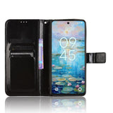 EIDERWOOD TCL 50 Pro Nxtpaper (5G) Blankt Læder Mobil Cover m. Pung & Strop - Sort