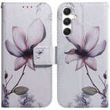 Samsung Galaxy S25 - EIDERWOOD Kunstlæder Flip Case m. Motiv - Blomst