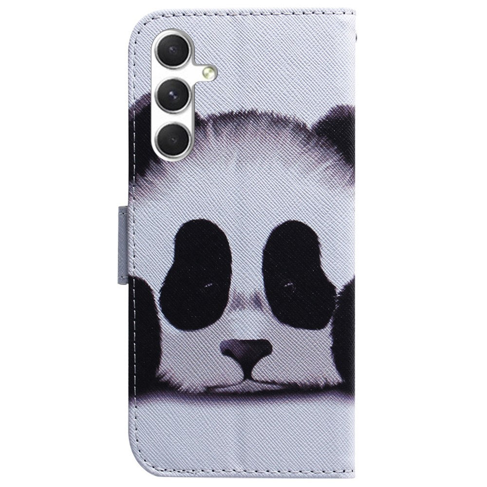 Samsung Galaxy S25 - EIDERWOOD Kunstlæder Flip Case m. Motiv - Panda