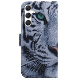Samsung Galaxy S25 - EIDERWOOD Kunstlæder Flip Case m. Motiv - Tiger