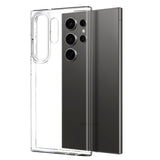 Samsung Galaxy S25 Ultra 2-i-1 sett herdet skjermbeskytter og fleksibelt plastdeksel - gjennomsiktig