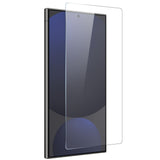 Samsung Galaxy S25 Ultra 2-i-1 sett herdet skjermbeskytter og fleksibelt plastdeksel - gjennomsiktig