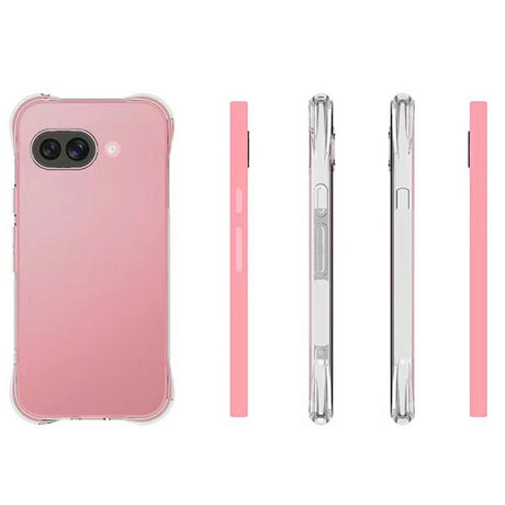 Google Pixel 9a - EIDERWOOD plastdeksel m. Støtdempende hjørner - Gjennomsiktig