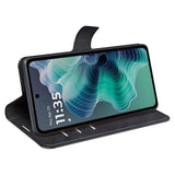 Motorola Moto G35 flipdeksel - kunstskinn - svart