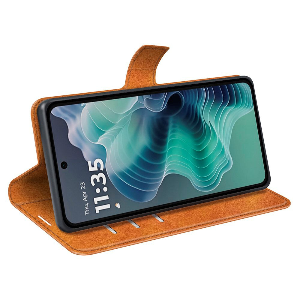 Motorola Moto G35 Flipcover - Kunstlæder - Orange