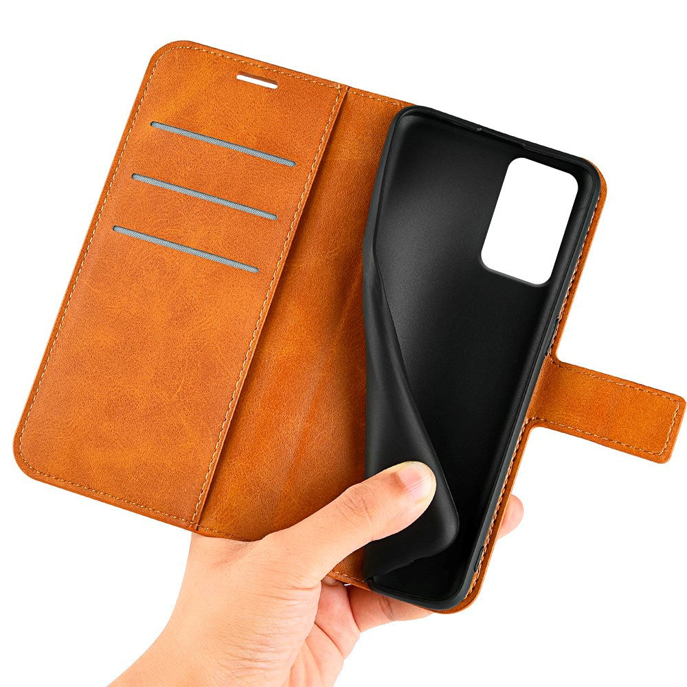 Motorola Moto G35 Flipcover - Kunstlæder - Orange