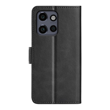 EIDERWOOD Motorola Edge 50 Neo Wallet Flip Leather Cover m. Lommebok - Svart