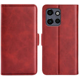 EIDERWOOD Motorola Edge 50 Neo Wallet Flip Leather Cover m. Lommebok - Rød