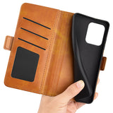 EIDERWOOD Motorola Edge 50 Neo Wallet Flip Leather Cover m. Lommebok - Gul