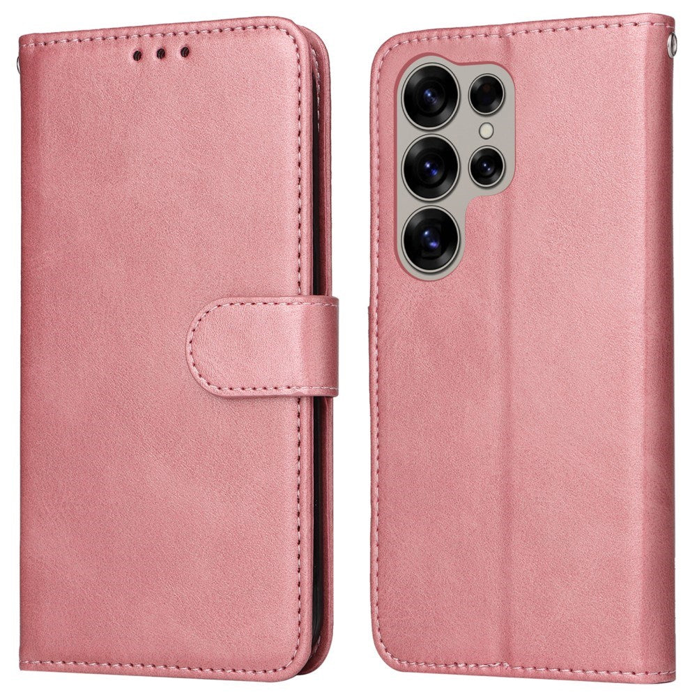 Samsung Galaxy S25 Ultra - EIDERWOOD Vegan Leather Flip Cover - Rosa