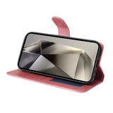 Samsung Galaxy S25 Ultra - EIDERWOOD Vegan Leather Flip Cover - Rosa