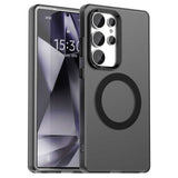 EIDERWOOD Samsung Galaxy S25 Ultra Hybrid plastmobildeksel - MagSafe-kompatibel - Gjennomsiktig / Svart