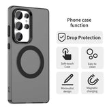 EIDERWOOD Samsung Galaxy S25 Ultra Hybrid plastmobildeksel - MagSafe-kompatibel - Gjennomsiktig / Svart