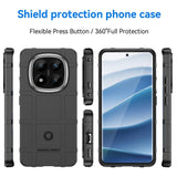 EIDERWOOD Xiaomi Redmi Note 14 Pro+ Rugged Shield Series Craftsman bakdeksel - svart