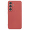 EIDERWOOD - Samsung Galaxy S25 Blødt Plast Cover - Anti-Ridse Beskyttelse og Fiberforing - Koralrød