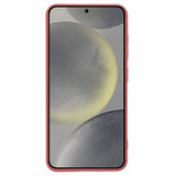 EIDERWOOD - Samsung Galaxy S25 Blødt Plast Cover - Anti-Ridse Beskyttelse og Fiberforing - Koralrød