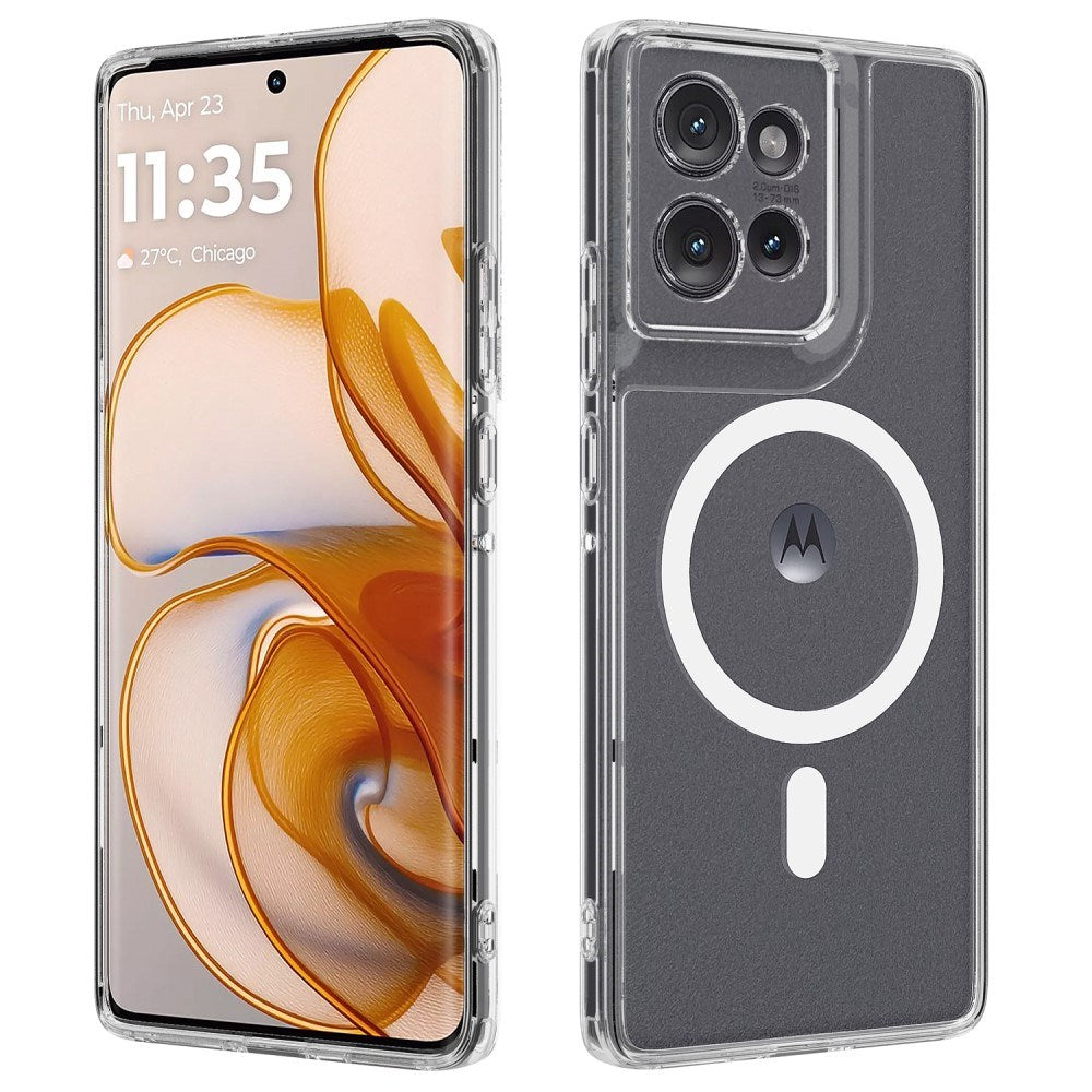 Motorola Edge 50 - EIDERWOOD Fleksibelt Plastik Cover - MagSafe Kompatibel - Gennemsigtig