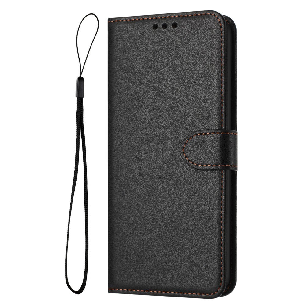 EIDERWOOD Samsung Galaxy S25 Ultra Vegansk Læder Cover - Aftagelig Strop og Kortholder - Sort