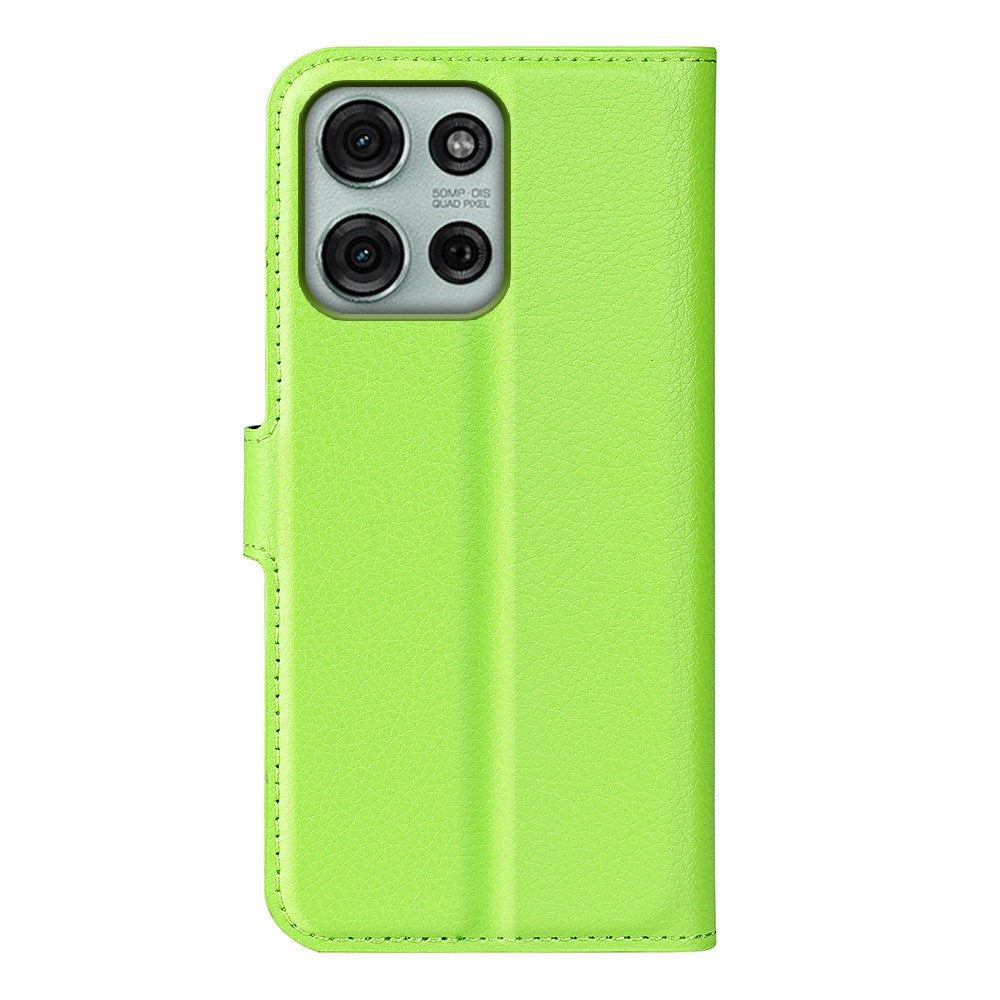Motorola Moto G75 (5G) - EIDERWOOD Faux Leather Flip Cover m. Kortholder og stativfunksjon - Grønn