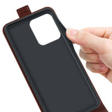 EIDERWOOD Motorola Moto G75 5G Etui med Kortlommer – Vertikal Flip Kunstlæder Cover - Brun