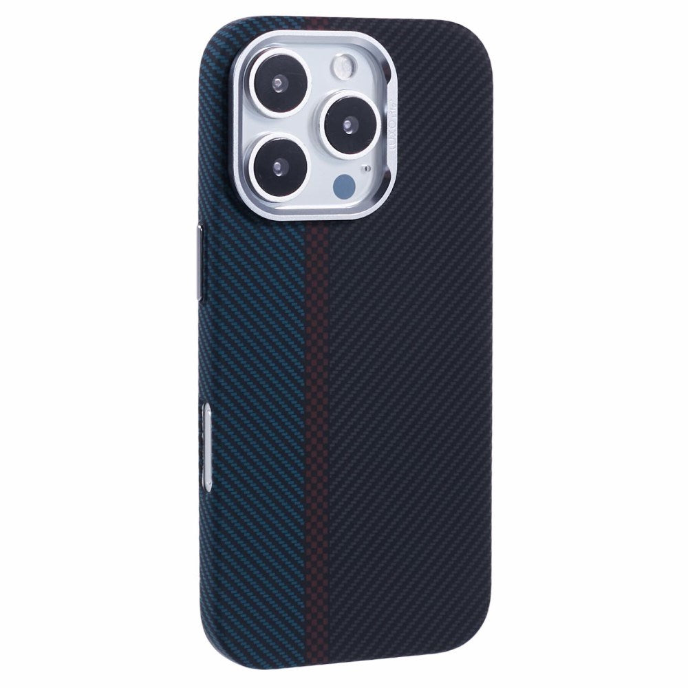 iPhone 16 Pro - EIDERWOOD Mønstret Carbon Cover - MagSafe Kompatibel - Dark Colored Pattern