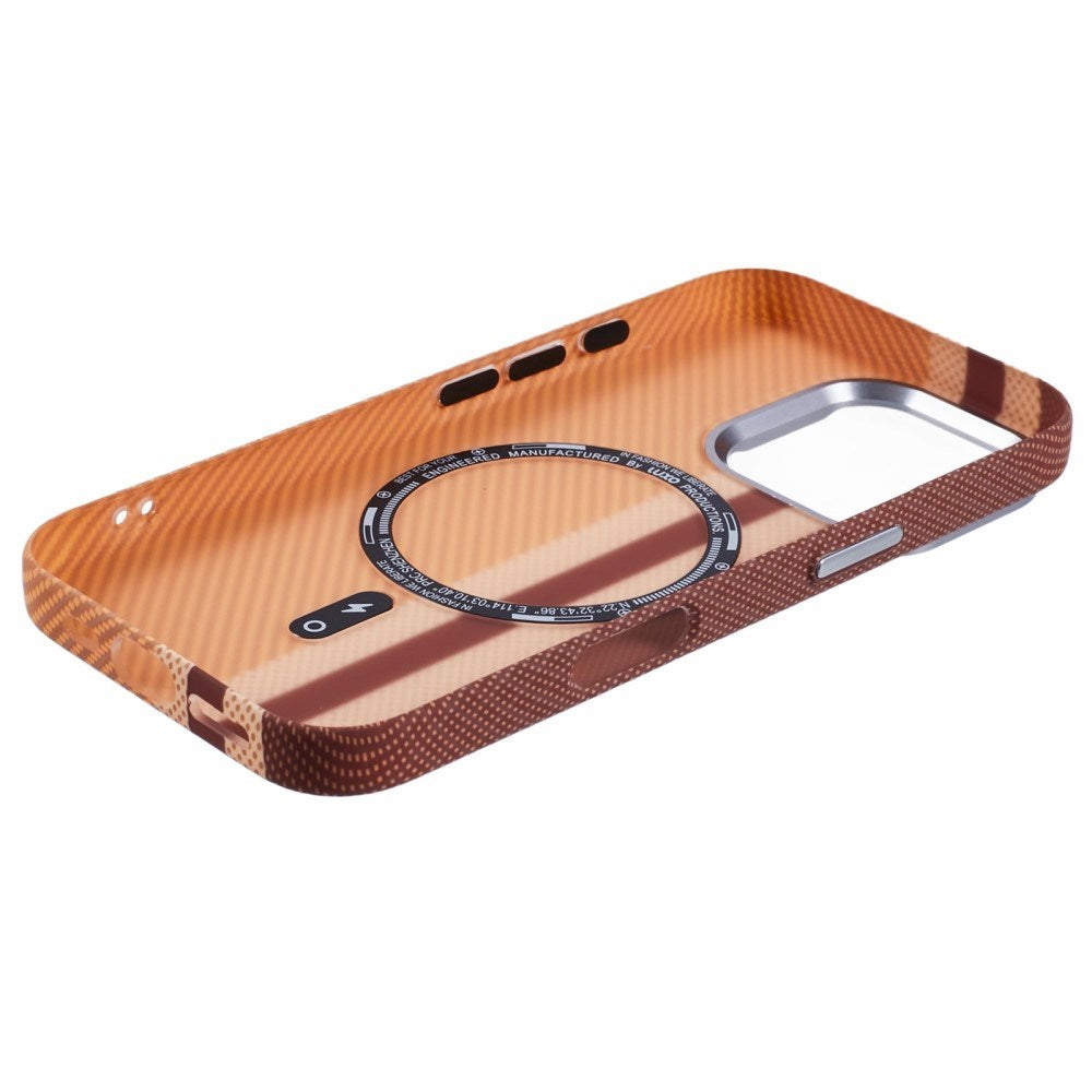 iPhone 16 Pro - EIDERWOOD Mønstret Carbon Cover - MagSafe Kompatibel - Light Stripes