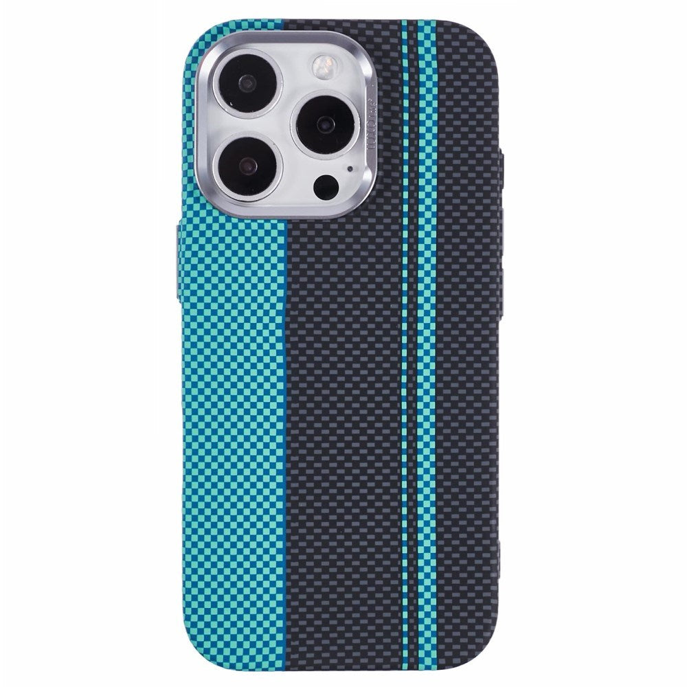 iPhone 16 Pro - EIDERWOOD Mønstret Carbon Cover - MagSafe Kompatibel - Blue/Black