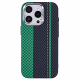 iPhone 16 Pro - EIDERWOOD Mønstret Carbon Cover - MagSafe Kompatibel - Green/Black
