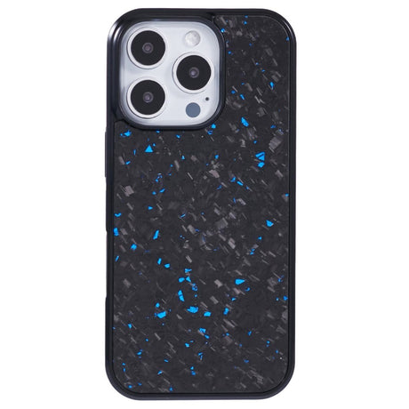 EIDERWOOD iPhone 16 Pro Carbon Cover m. Non-Slip Edge - MagSafe-kompatibel - Blå